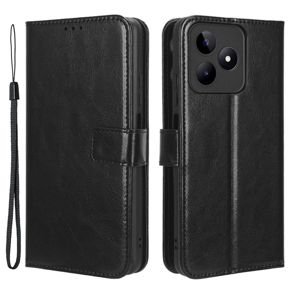 Crazy knížkové pouzdro na Realme Note 50 - černé