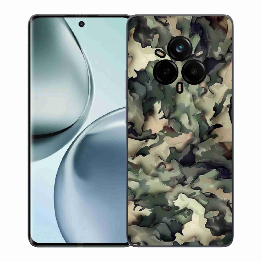 Gelový kryt mmCase na Realme 14 Pro+ 5G - maskáčový vzor 9