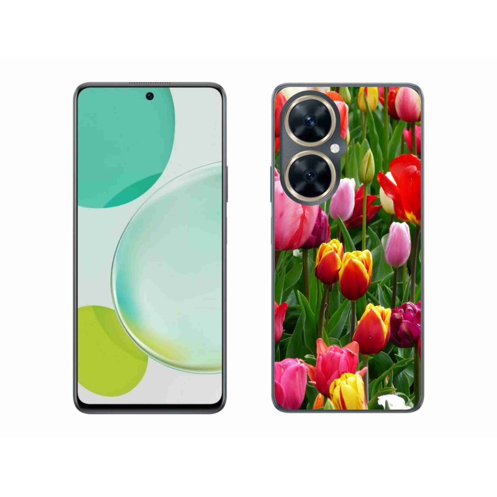 Gelový kryt mmCase na Huawei Nova 11i - tulipány