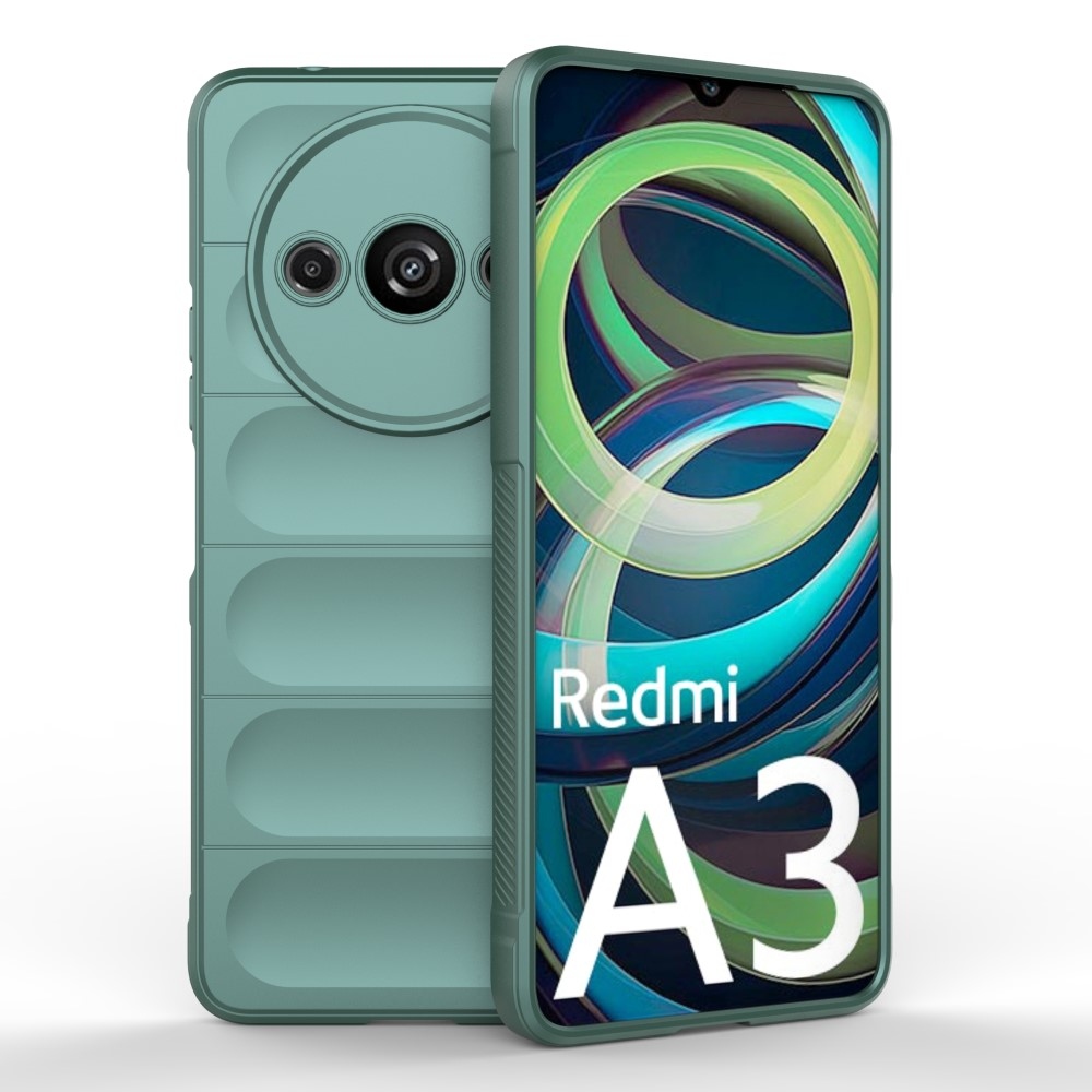 Rugg odolný gelový obal na Xiaomi Redmi A3 - zelený