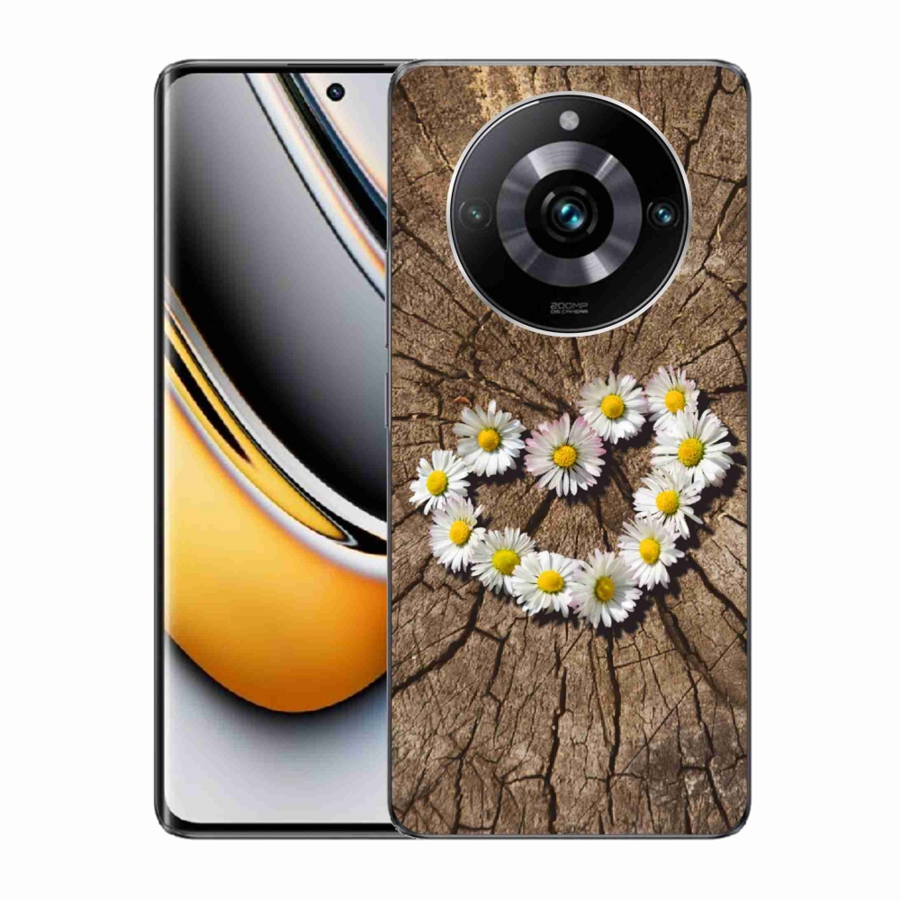 Gelový kryt mmCase na Realme 11 Pro/11 Pro+ - srdce z kopretin