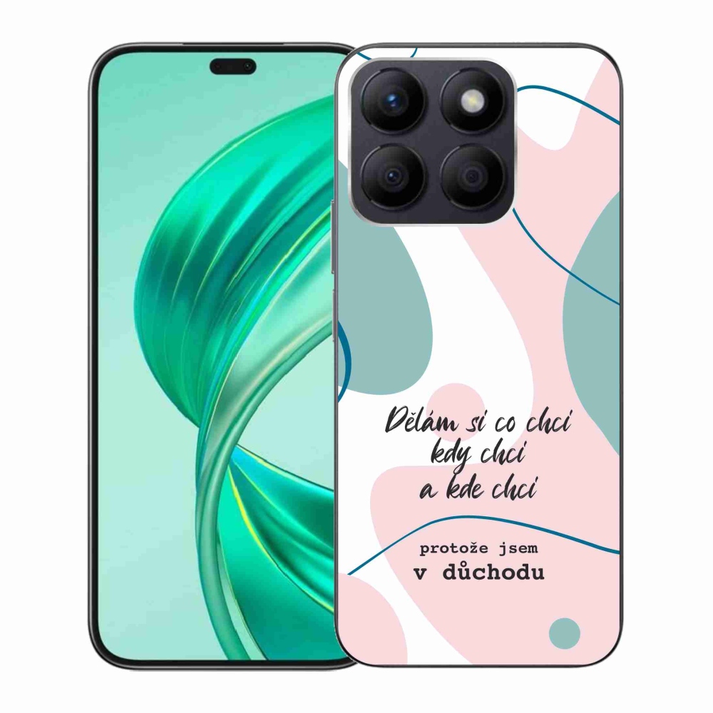 Gelový kryt mmCase na Honor X8b - vtipný text 10 bílé pozadí