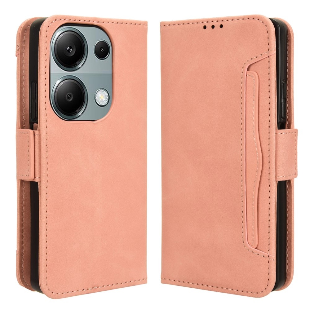 Cards knížkové pouzdro na Xiaomi Redmi Note 14S/Note 13 Pro 4G/Poco M6 Pro - růžové