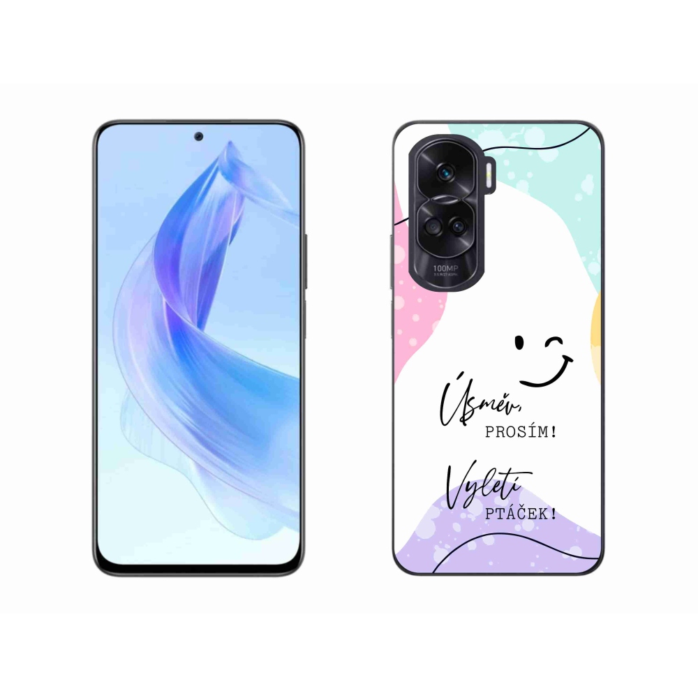 Gelový kryt mmCase na Honor 90 Lite - vtipný text 4 bílé pozadí