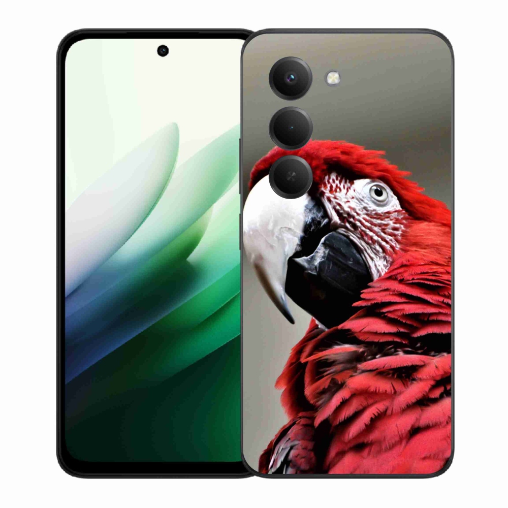 Gelový kryt mmCase na Xiaomi Redmi 15 5G (169mm) - papoušek ara červený