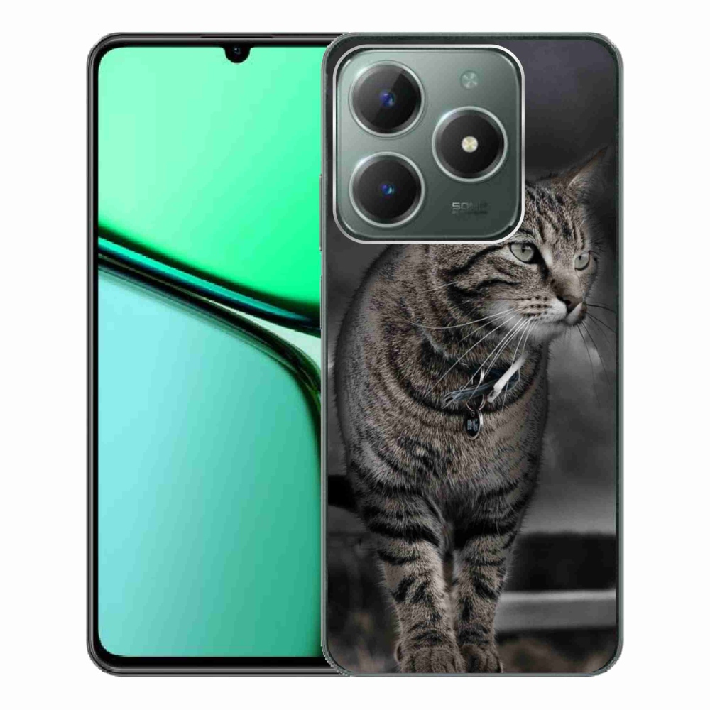 Gelový kryt mmCase na Realme C61 - kočka