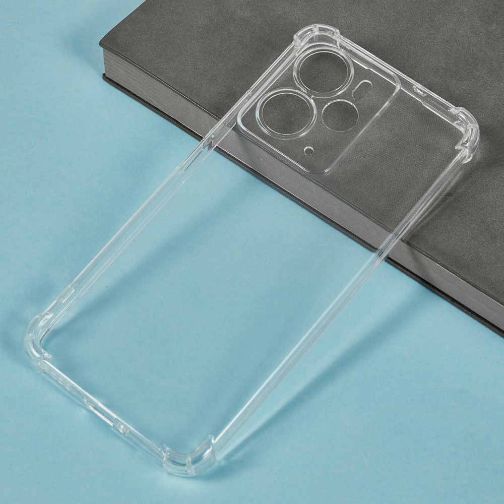 Průhledný gelový obal s vyztuženými rohy na Realme 14 5G