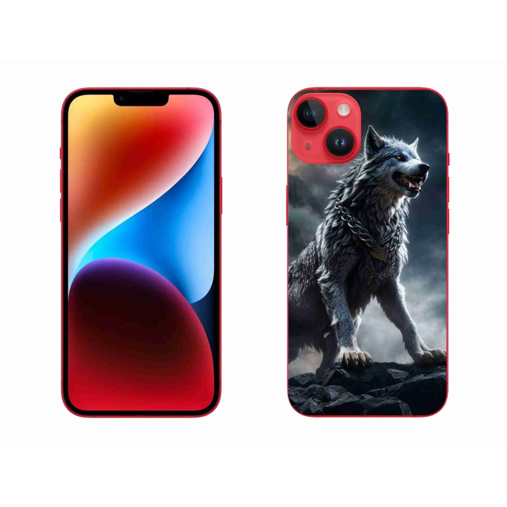 Gelový kryt mmCase na iPhone 14 Plus - vlk 1