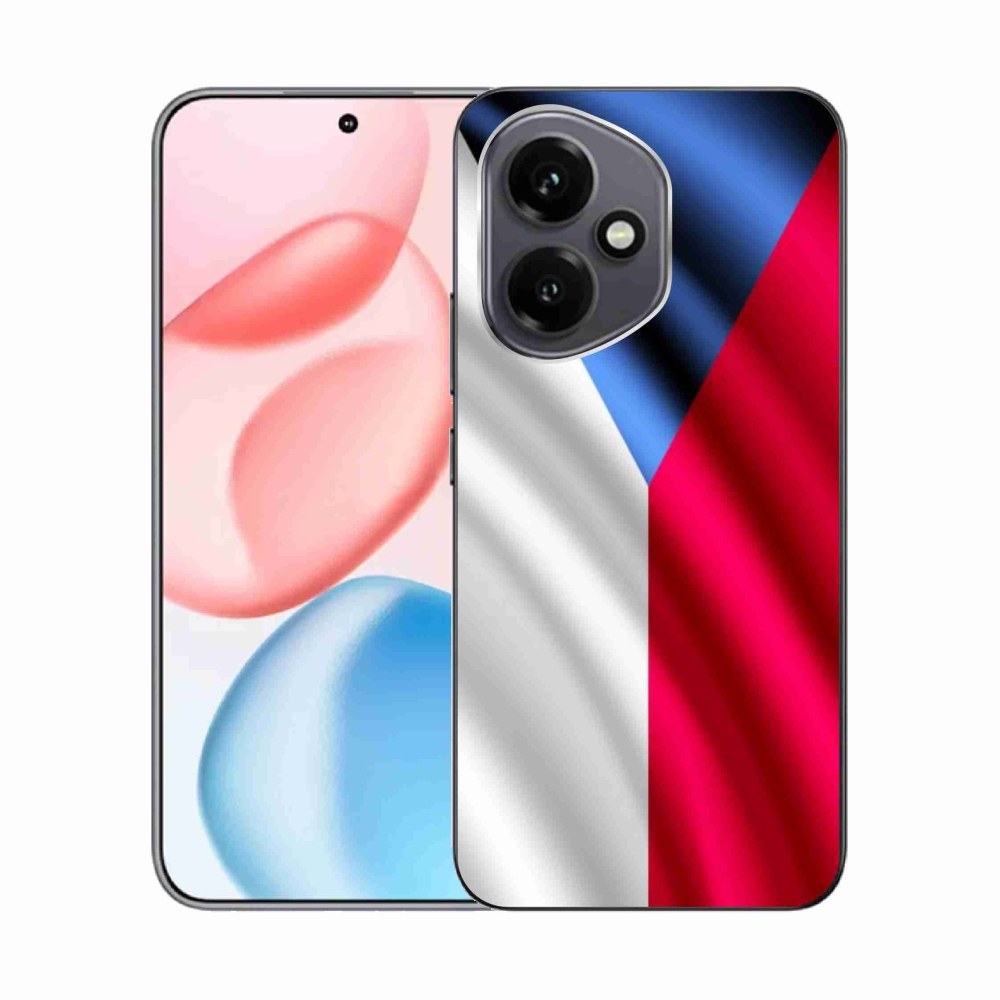 Gelový kryt mmCase na Honor 400 - česká vlajka