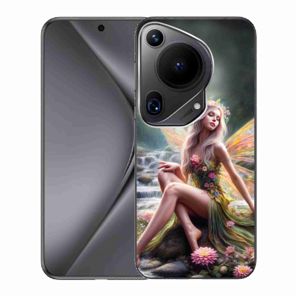 Gelový kryt mmCase na Huawei Pura 70 Ultra - motýlí žena 1