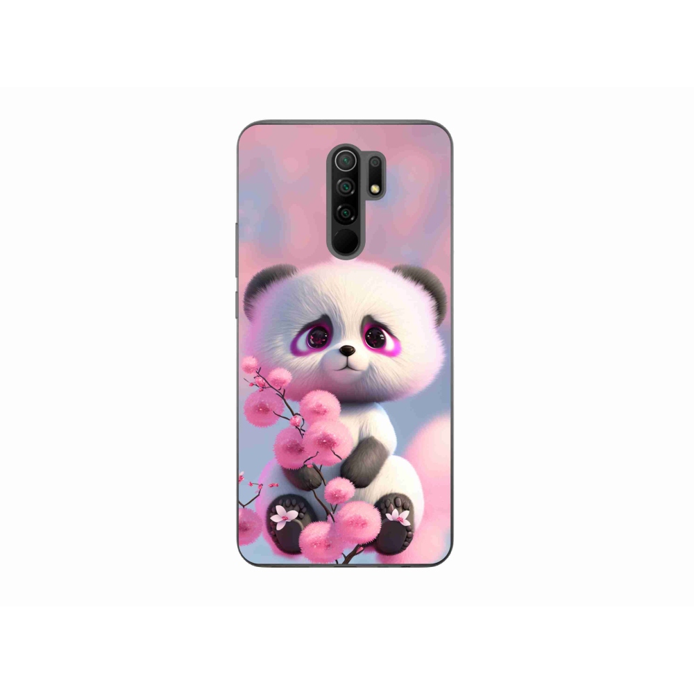 Gelový kryt mmCase na Xiaomi Redmi 9 - roztomilá panda 1