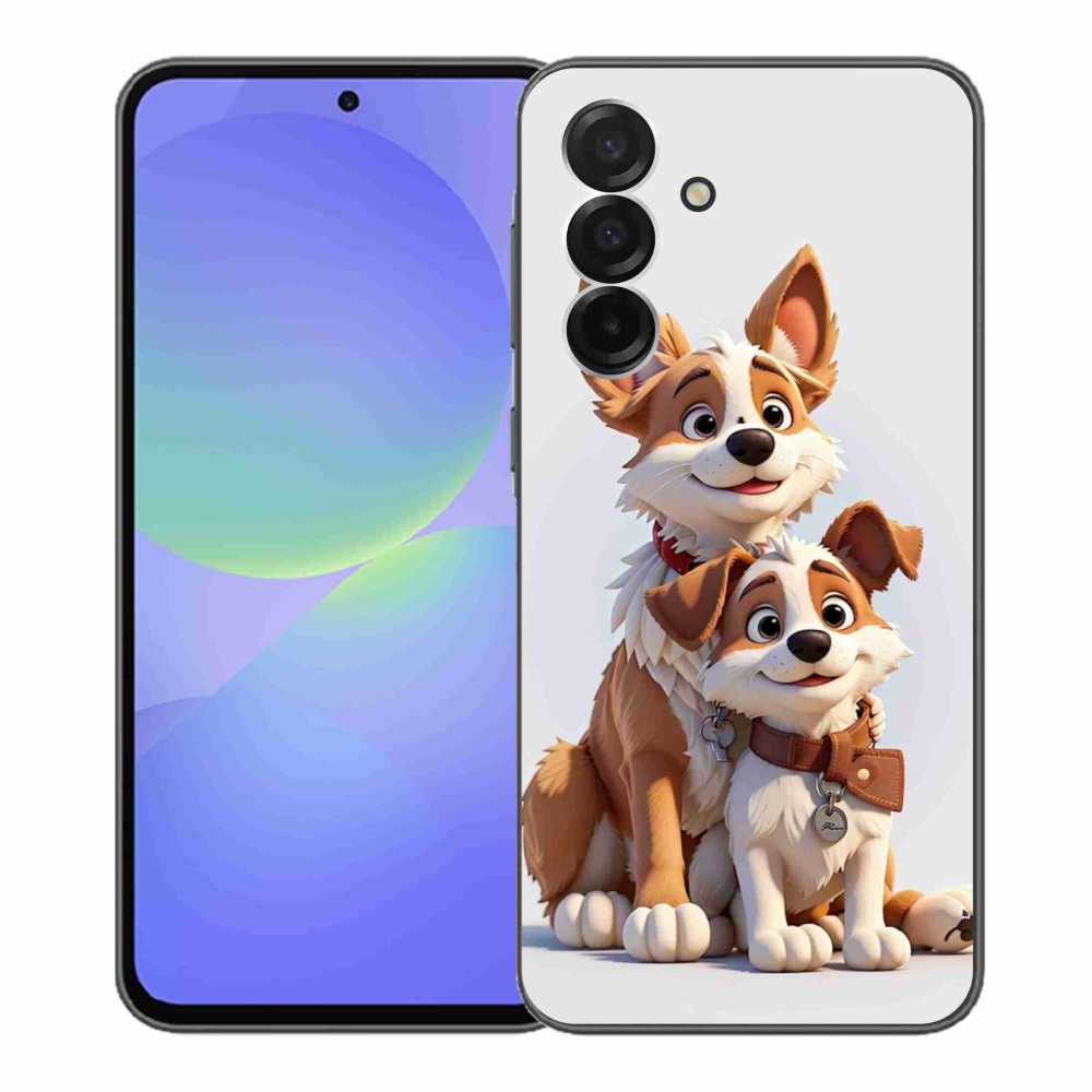 Gelový kryt mmCase na Samsung Galaxy A36 5G - kreslení psi