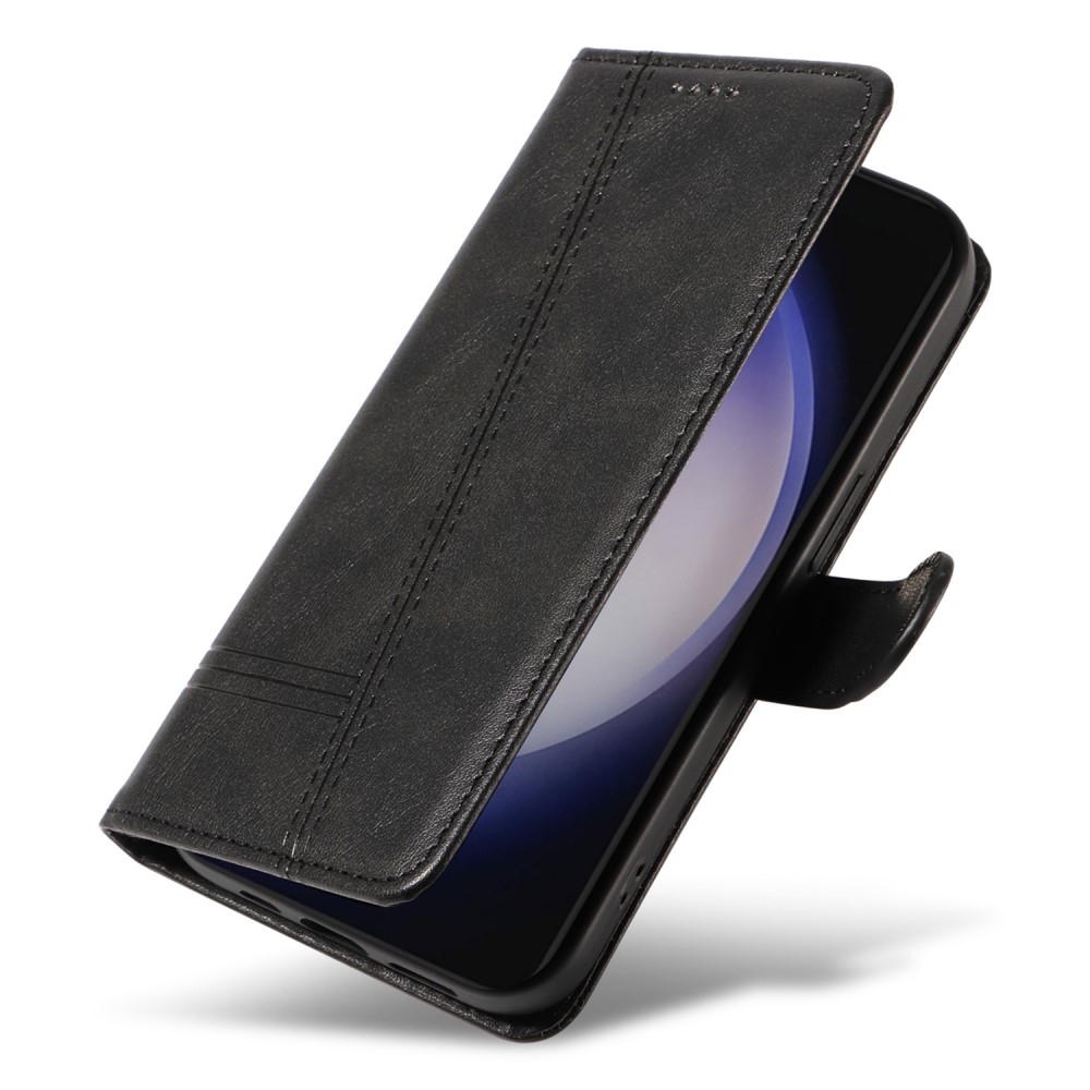 T-Shape knížkové pouzdro na Samsung Galaxy S24+/S25+ - černé