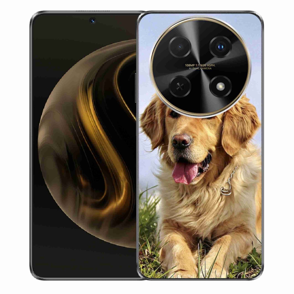 Gelový obal mmCase na Huawei Nova 12i - zlatý retrívr
