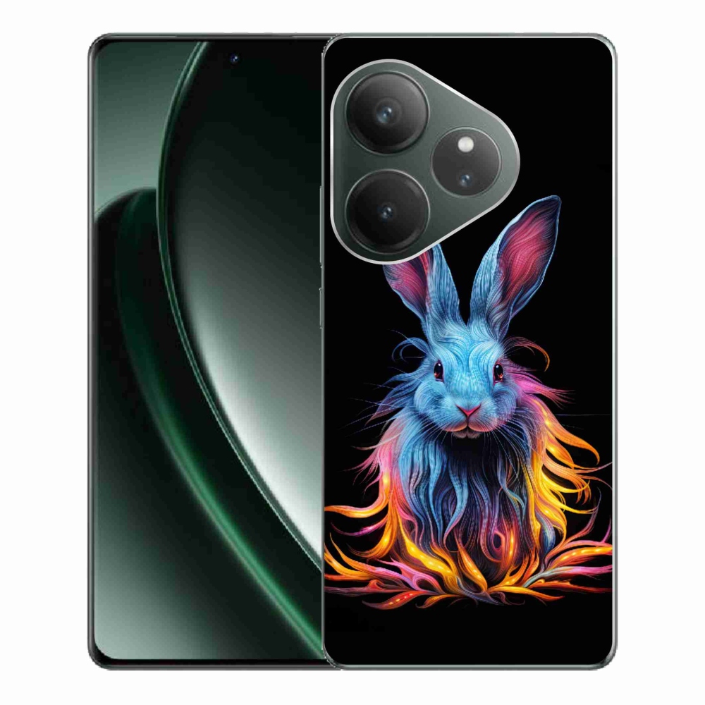 Gelový kryt mmCase na Realme GT 6 5G/GT 6T 5G - abstraktní zajíc