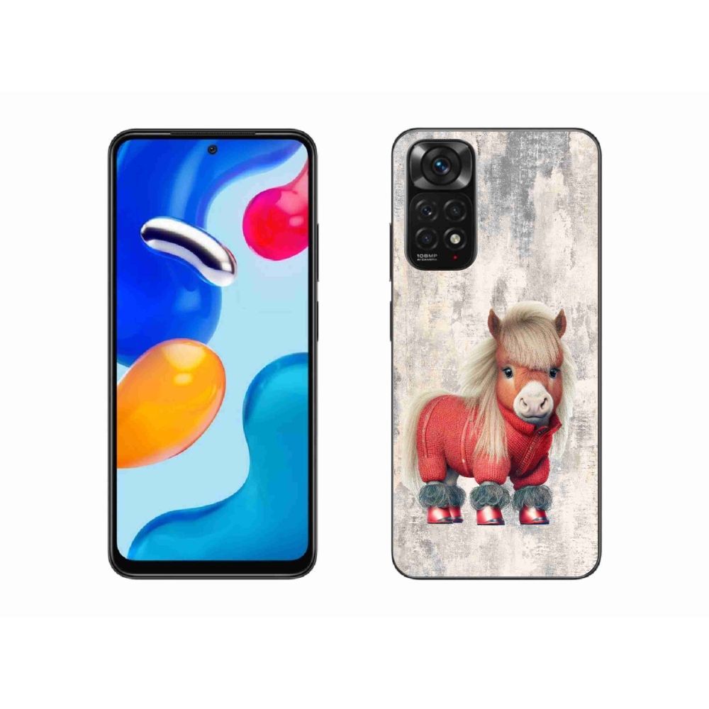 Gelový kryt mmCase na Xiaomi Redmi Note 11S 4G - poník ve svetru