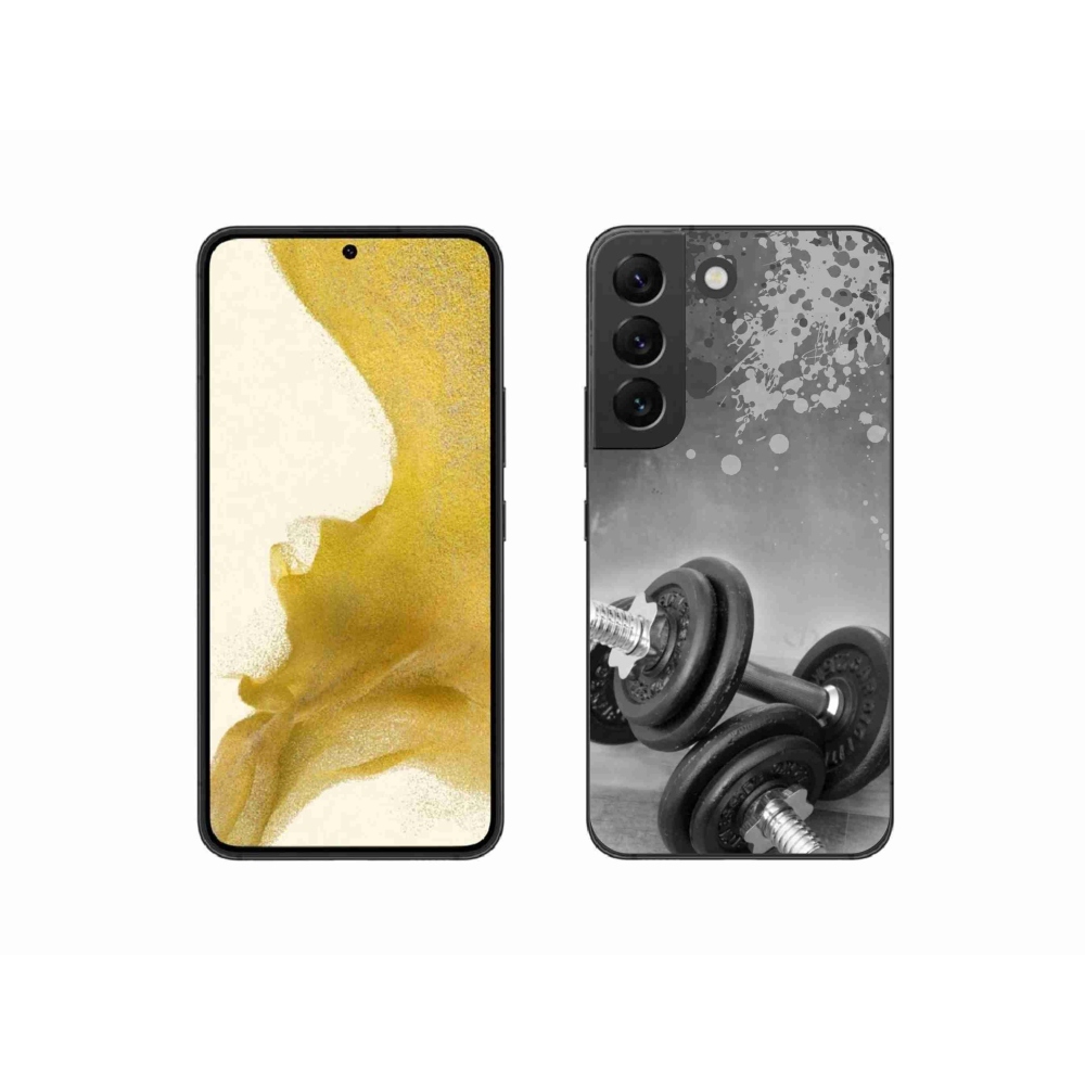 Gelový kryt mmCase na Samsung Galaxy S22 5G - činky 1