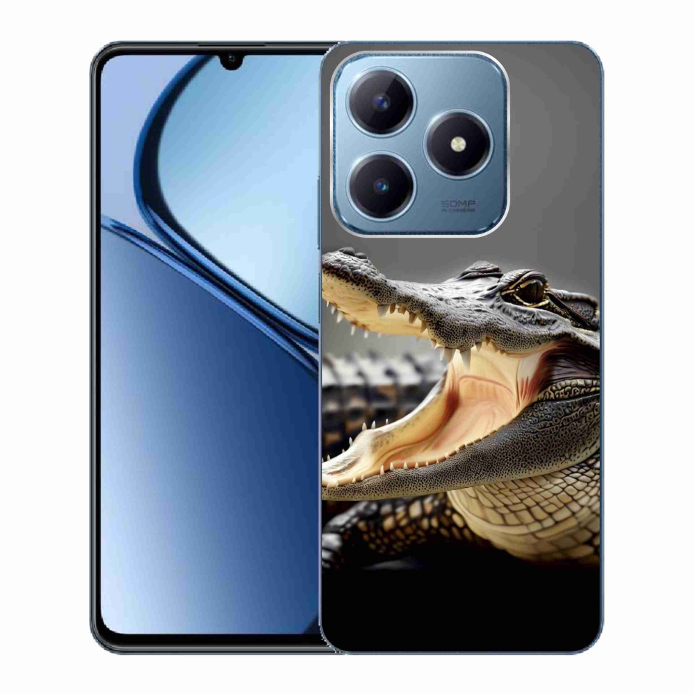 Gelový kryt mmCase na Realme C63 - krokodýl