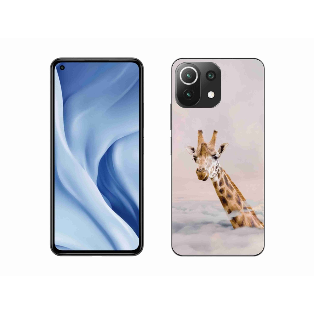 Gelový kryt mmCase na Xiaomi 11 Lite 5G NE - žirafa v oblacích