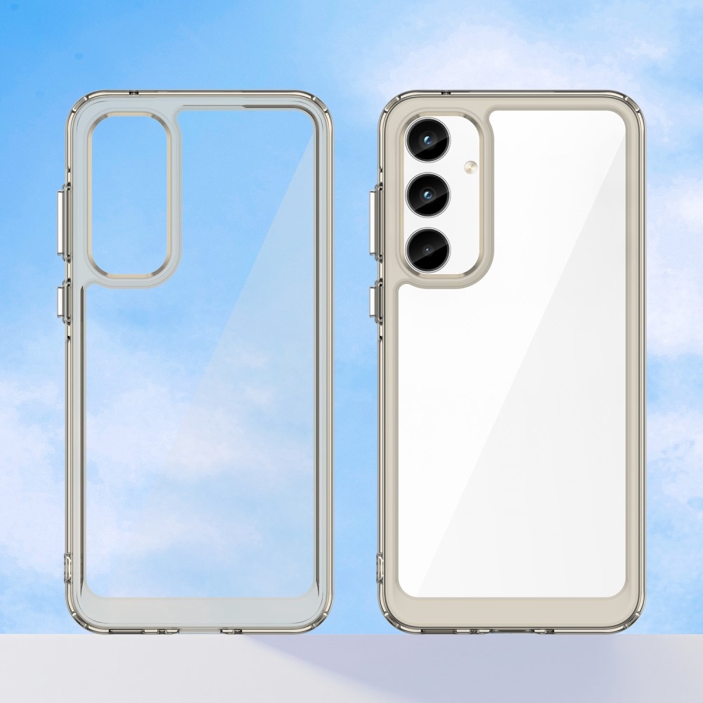 Gelový obal s pevnými zády na Samsung Galaxy A35 5G - šedý