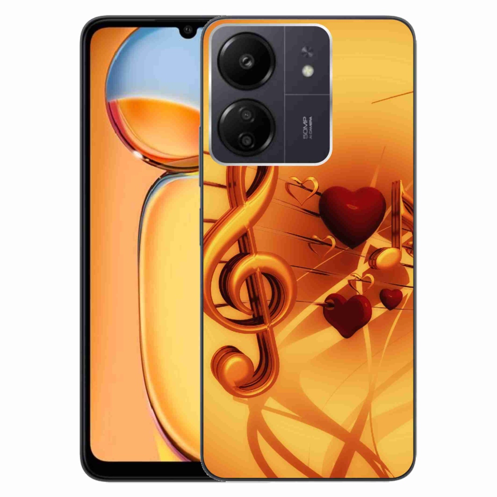 Gelový kryt mmCase na Xiaomi Poco C65/Redmi 13C - noty