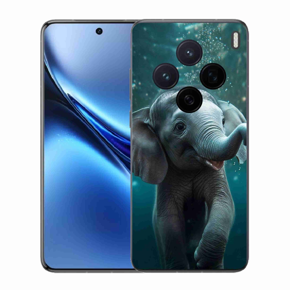 Gelový kryt mmCase na Vivo X200 5G - slůně pod vodou