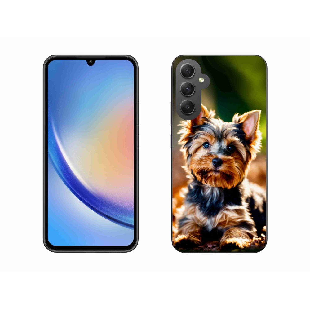 Gelový kryt mmCase na Samsung Galaxy A34 5G - jorkšír 10
