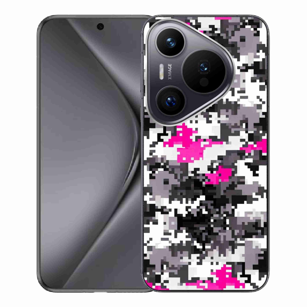 Gelový kryt mmCase na Huawei Pura 70 Pro - maskáčový vzor 4