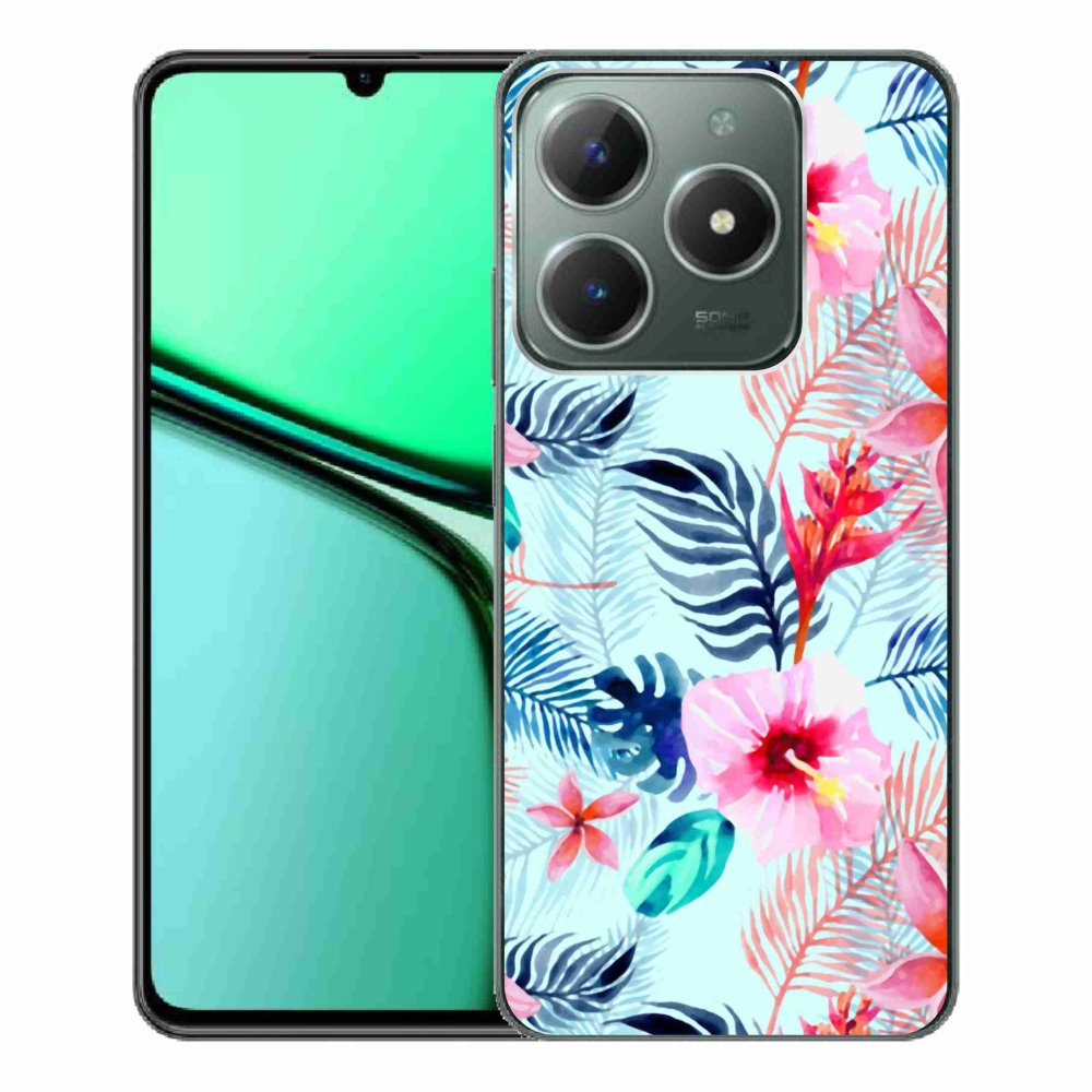 Gelový kryt mmCase na Realme C61 - květiny