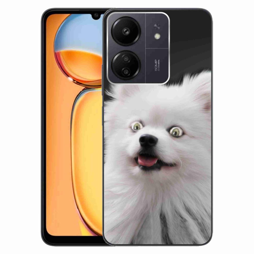 Gelový kryt mmCase na Xiaomi Poco C65/Redmi 13C - bílý špic