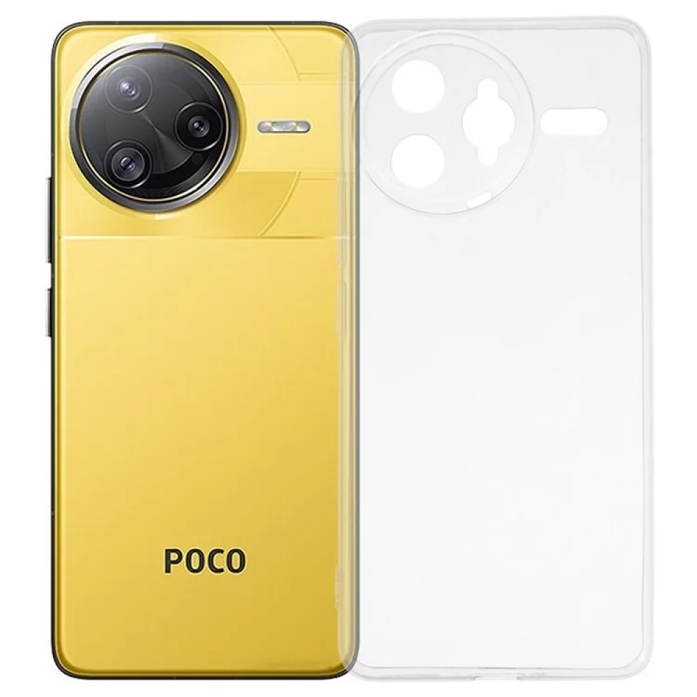 Průhledný gelový obal na Xiaomi Poco F7 Ultra - průhledný