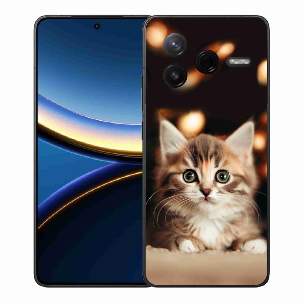 Gelový kryt mmCase na Xiaomi Poco F7 Pro - roztomilé kotě 2