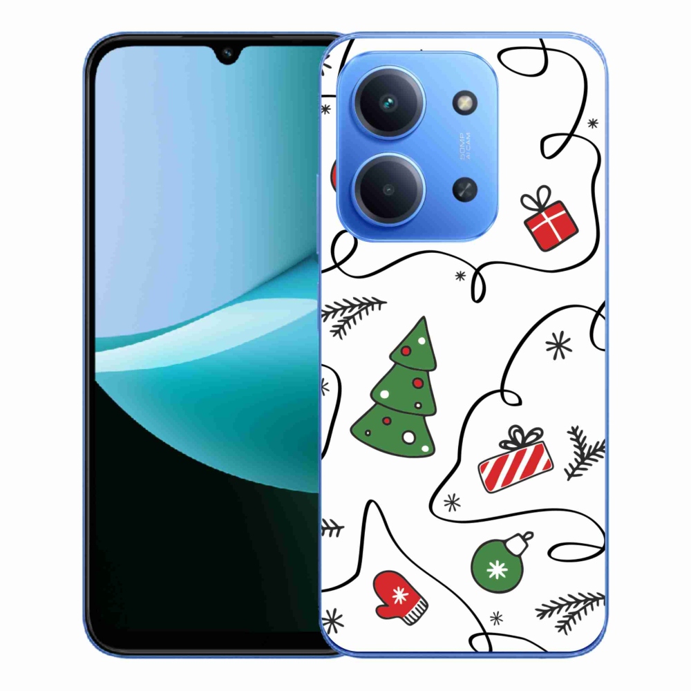 Gelový kryt mmCase na Xiaomi Redmi 15C 4G/5G (173mm) - vánoční motivy