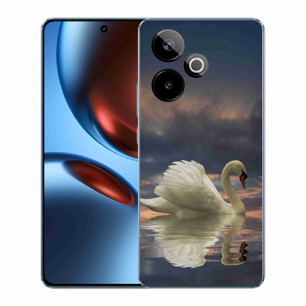 Gelový kryt mmCase na Realme GT 7 5G/GT 7T 5G - labuť
