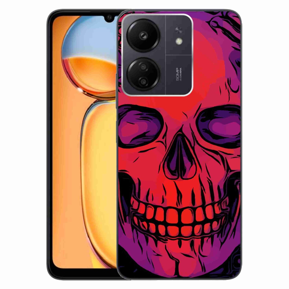 Gelový obal mmCase na Xiaomi Poco C65/Redmi 13C - lebka