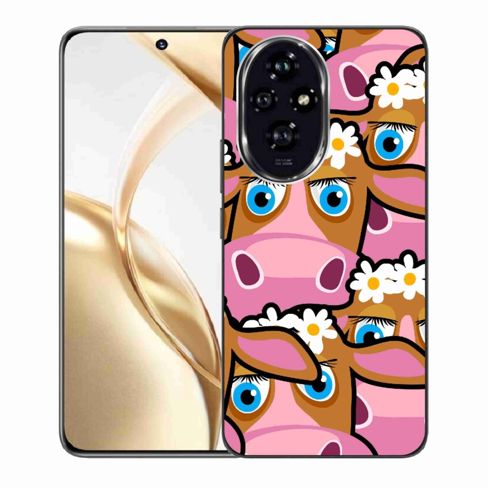 Gelový kryt mmCase na Honor 200 5G - kreslené kravičky