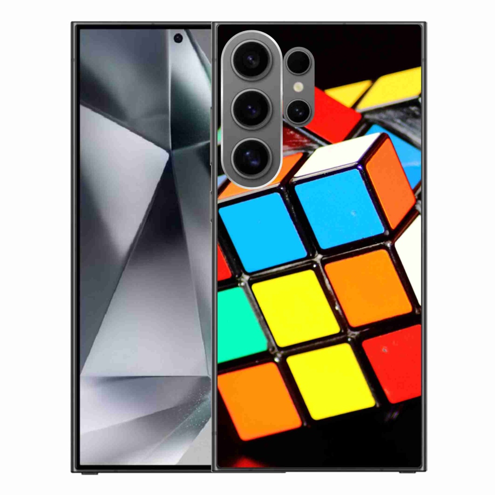 Gelový obal mmCase na Samsung Galaxy S24 Ultra - rubikova kostka