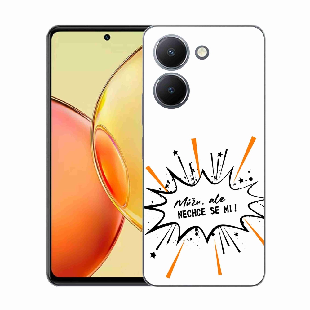 Gelový kryt mmCase na Vivo Y36 - vtipný text 11 bílé pozadí