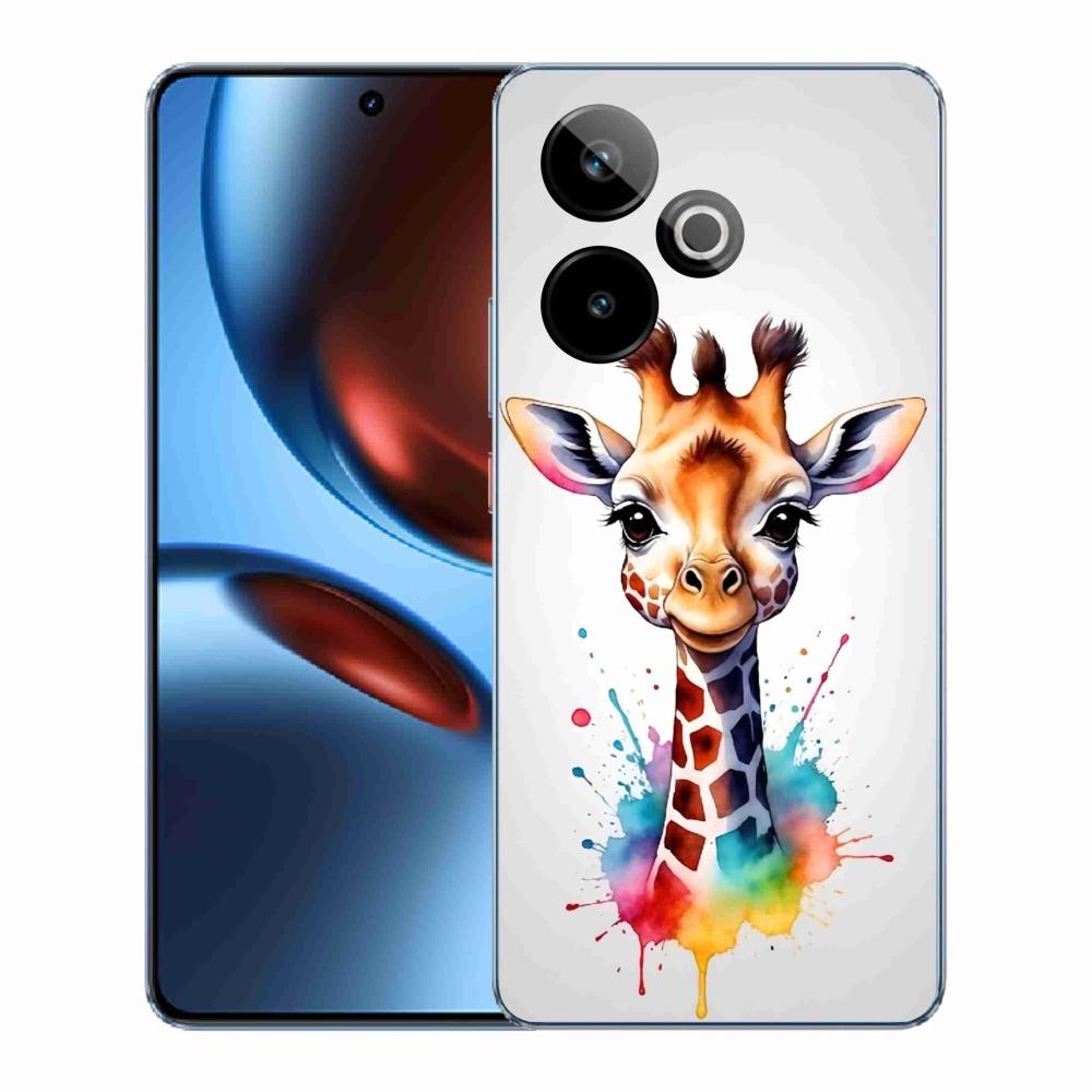 Gelový kryt mmCase na Realme GT 7 5G/GT 7T 5G - žirafa 1