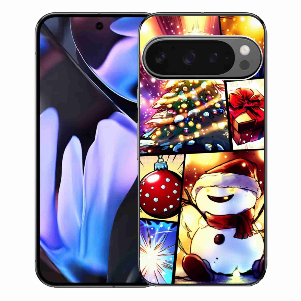 Gelový kryt mmCase na Google Pixel 9 Pro XL - vánoční motivy 1