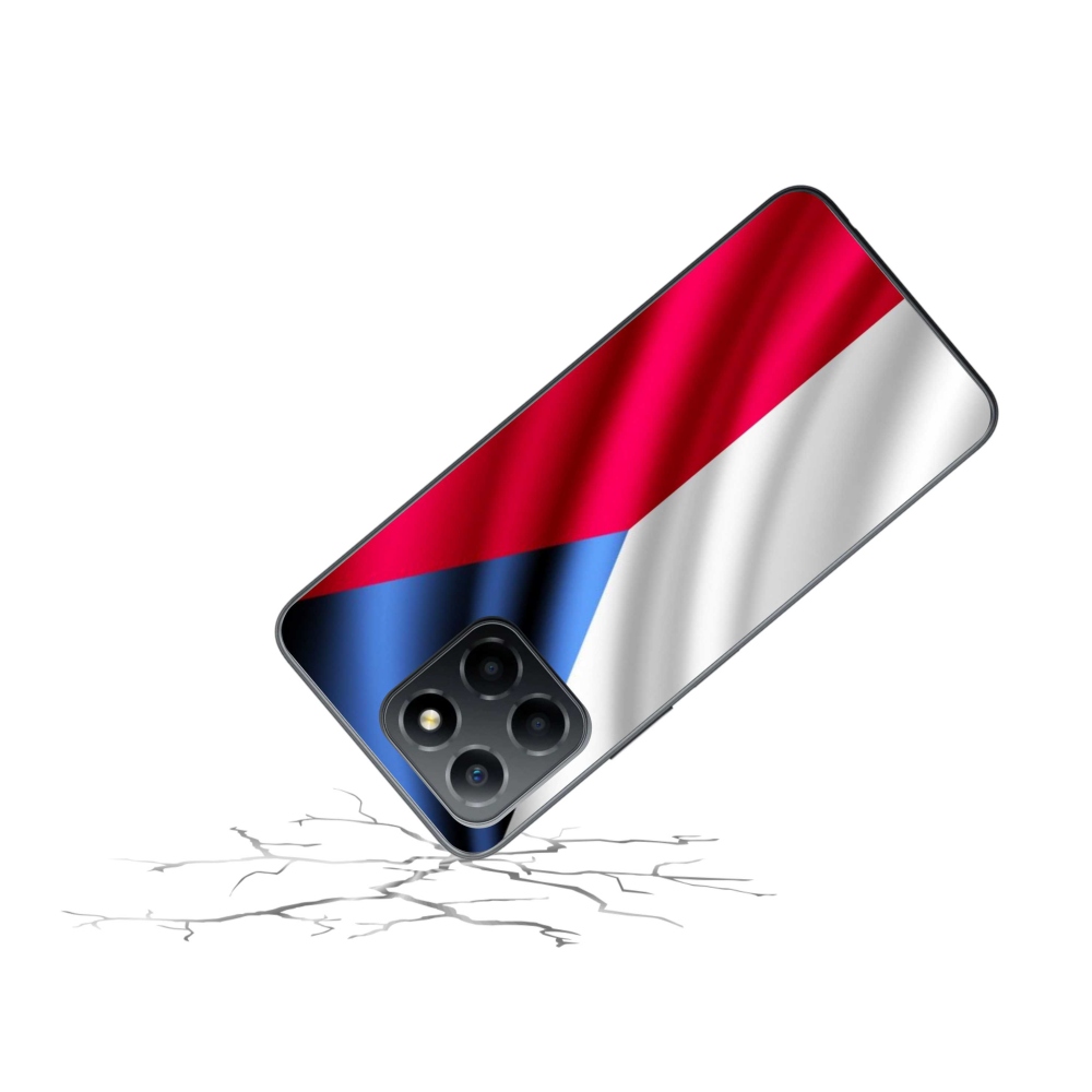 Gelový kryt mmCase na mobil Honor X8 5G/Honor 70 Lite 5G - česká vlajka
