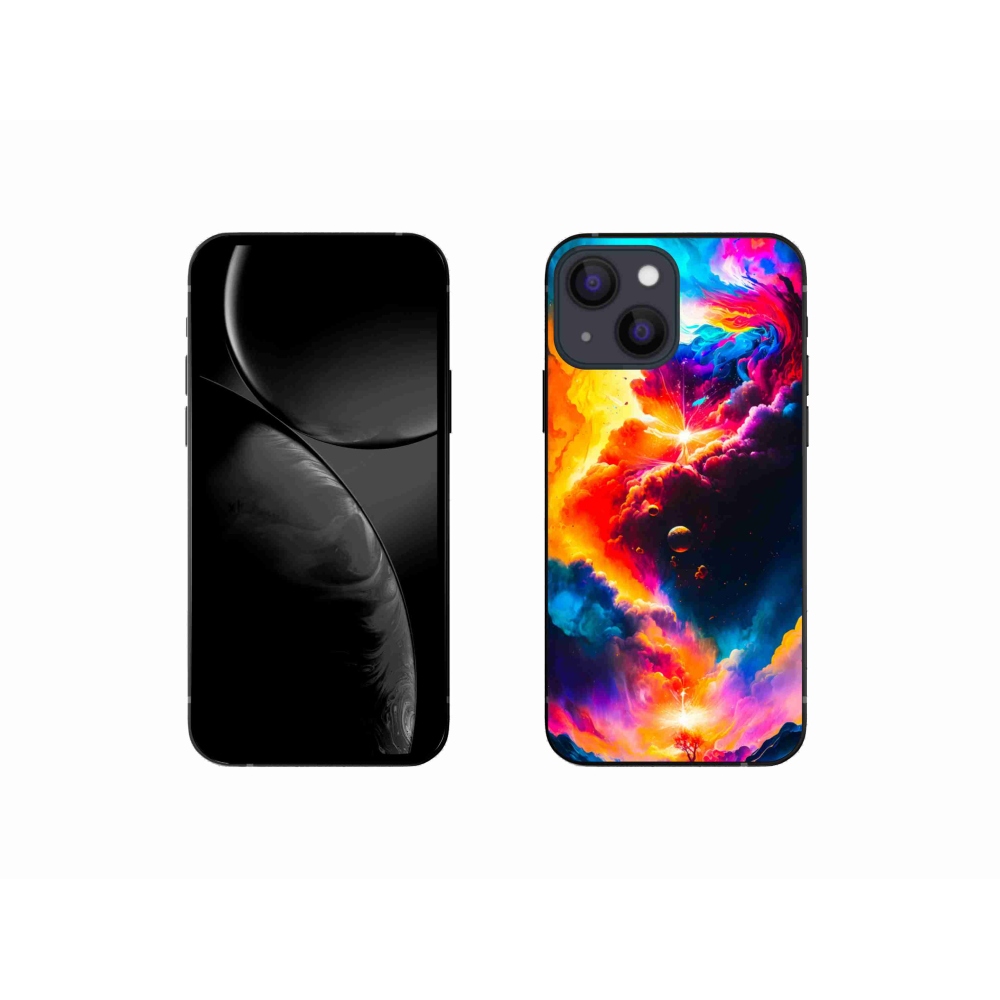 Gelový kryt mmCase na iPhone 13 mini - abstraktní motiv