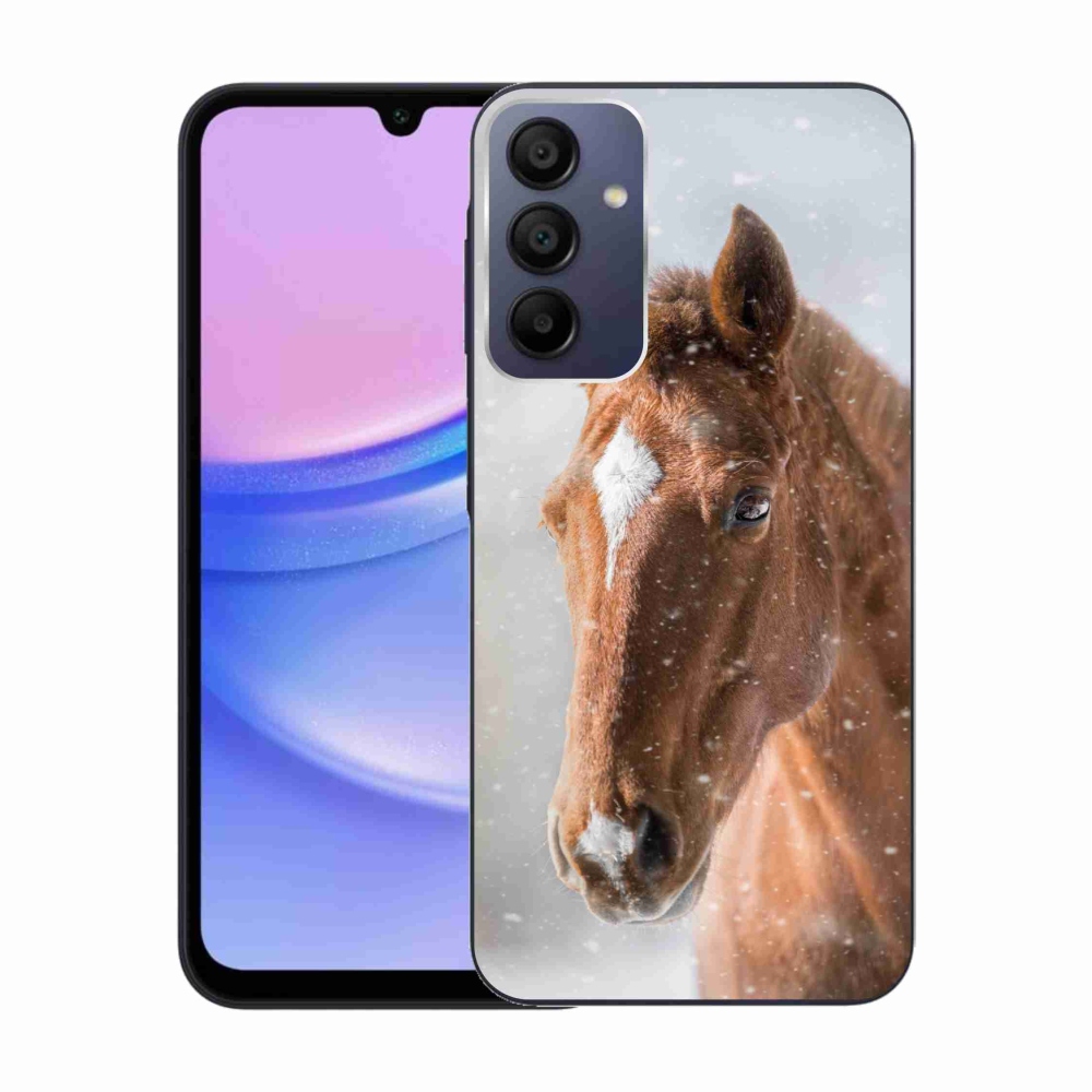 Gelový kryt mmCase na Samsung Galaxy A15 4G/5G - hnědý kůň 2