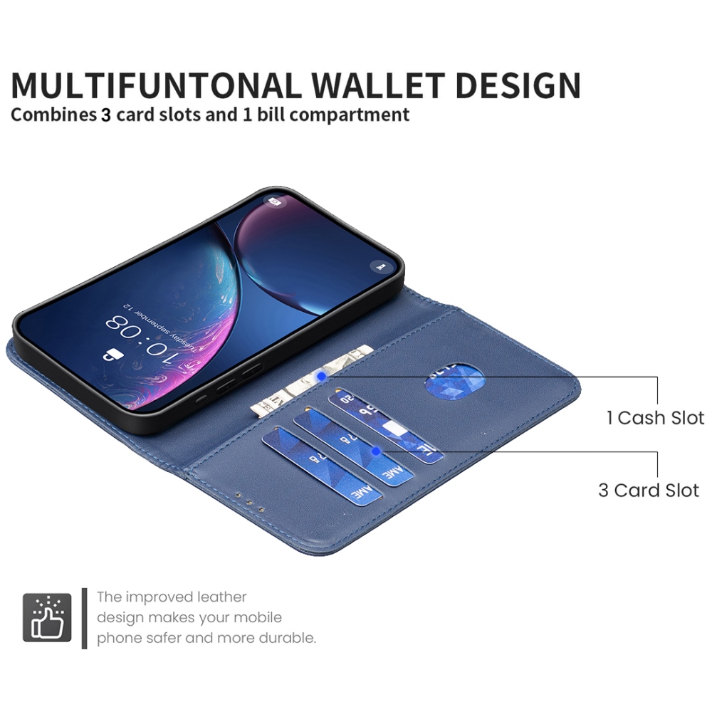 BNF knížkové pouzdro na mobil iPhone 17 Air - modré