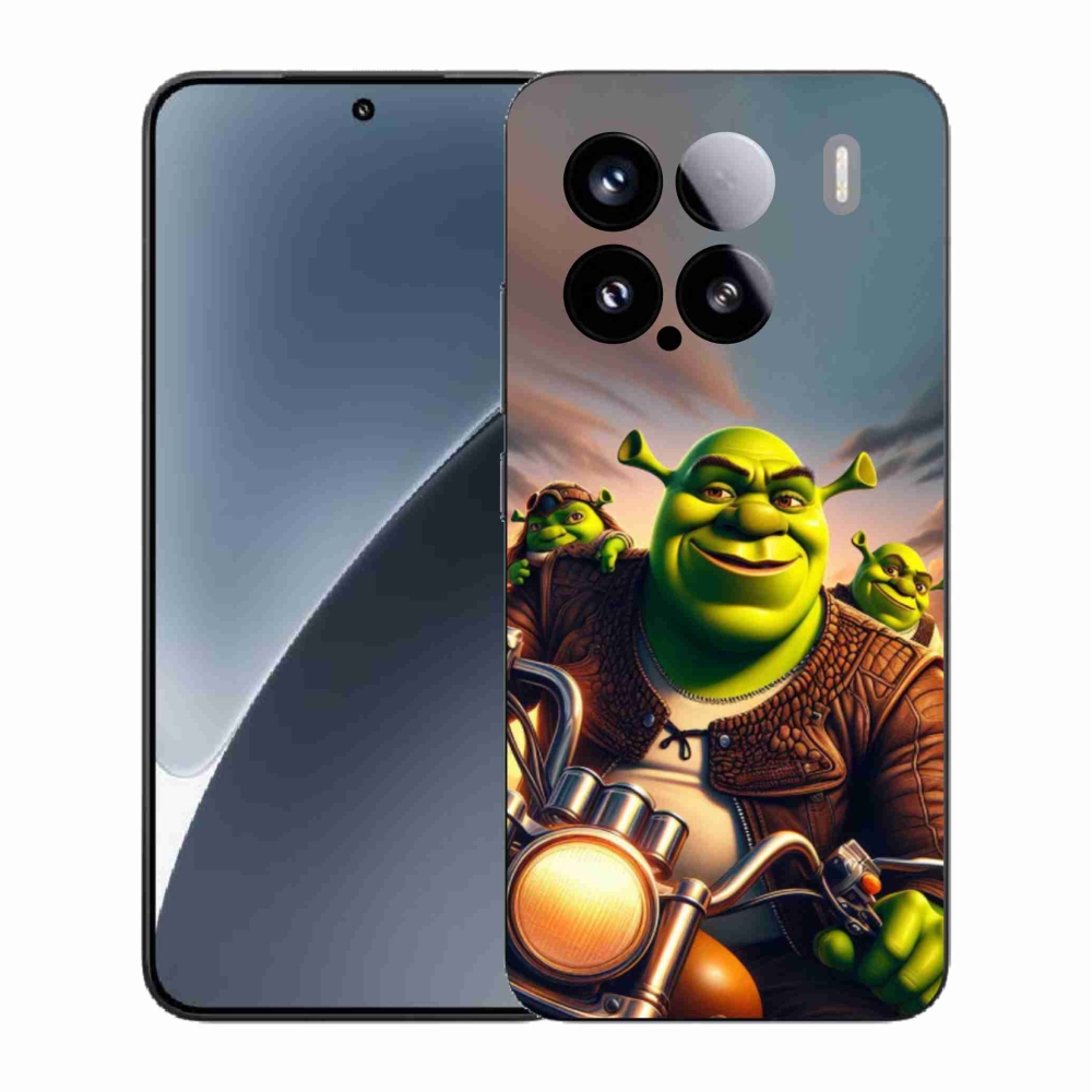 Gelový kryt mmCase na Xiaomi 15 - shrek na motorce