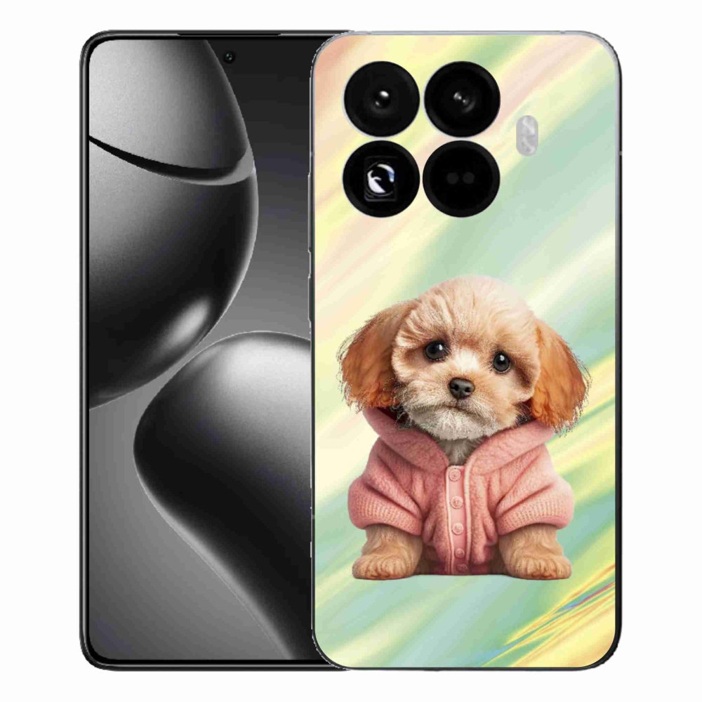 Gelový kryt mmCase na Xiaomi 15T Pro - štěně ve svetru