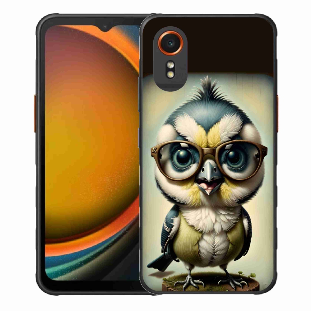 Gelový kryt mmCase na Samsung Galaxy Xcover 7 - mládě s brýlemi