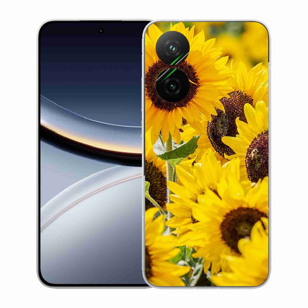 Gelový kryt mmCase na Xiaomi Poco F7 5G - slunečnice
