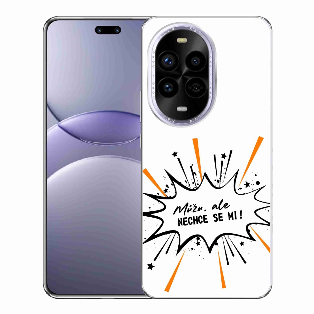 Gelový kryt mmCase na Huawei Nova 13 Pro 5G - vtipný text 11 bílé pozadí