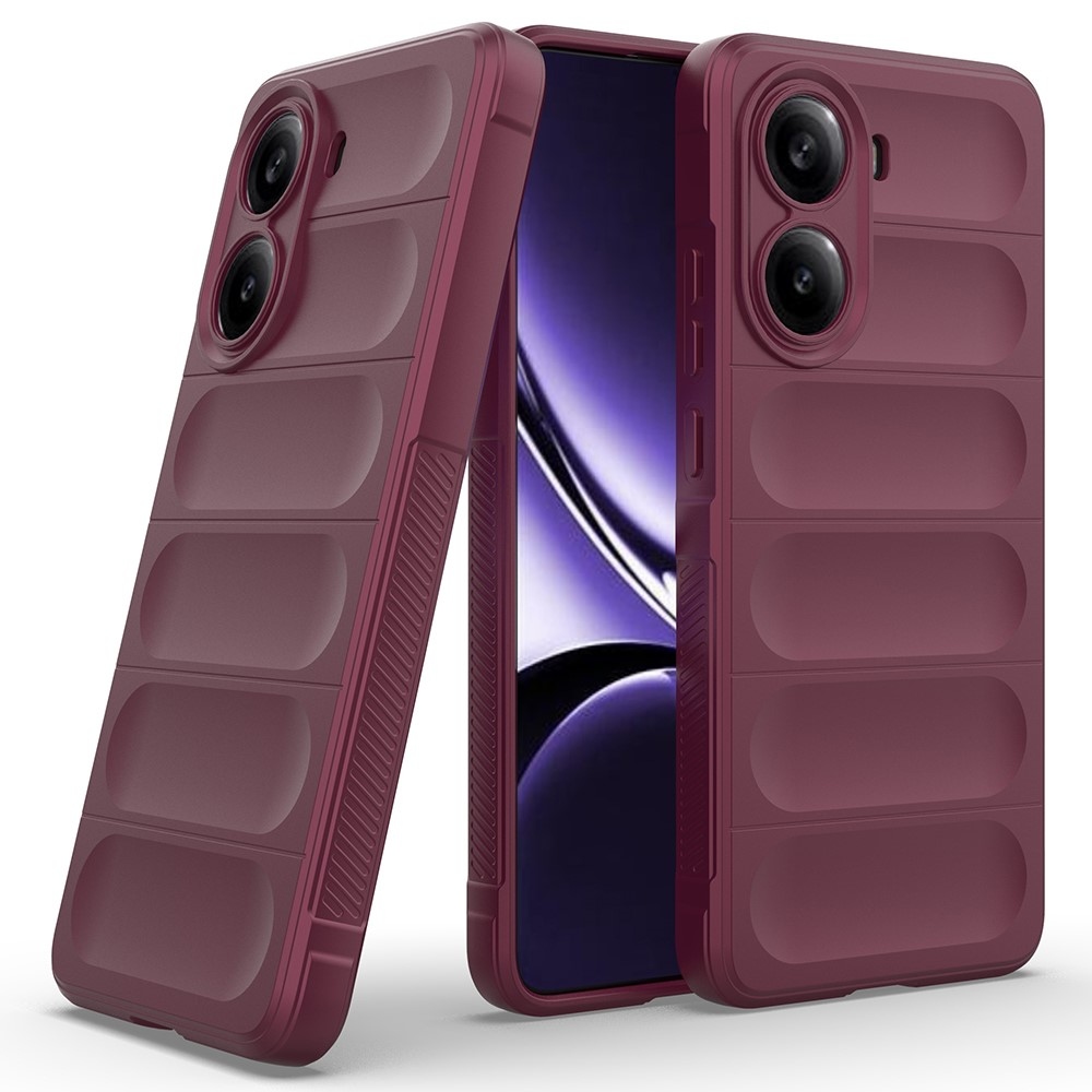 Rugg odolný gelový obal na Xiaomi Poco X7 Pro 5G - vínový